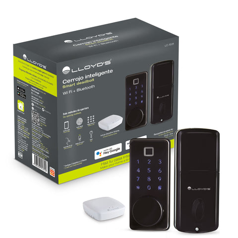 Cerrojo Inteligente Bluetooth con Gateway WiFi (LC-1331)