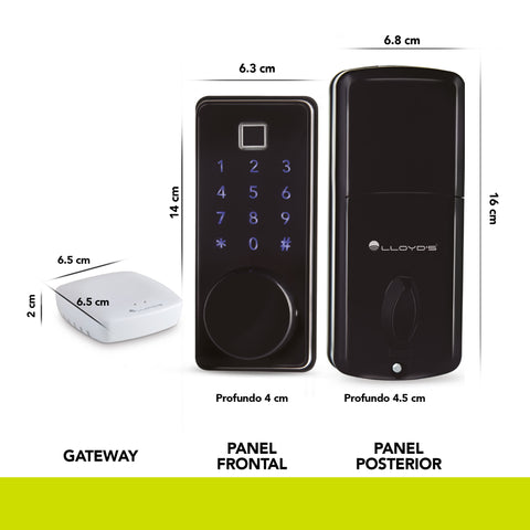 Cerrojo Inteligente Bluetooth con Gateway WiFi (LC-1331)