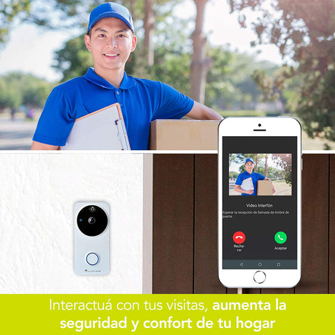Video interfón Inteligente WiFi de baterías (LC-1223)