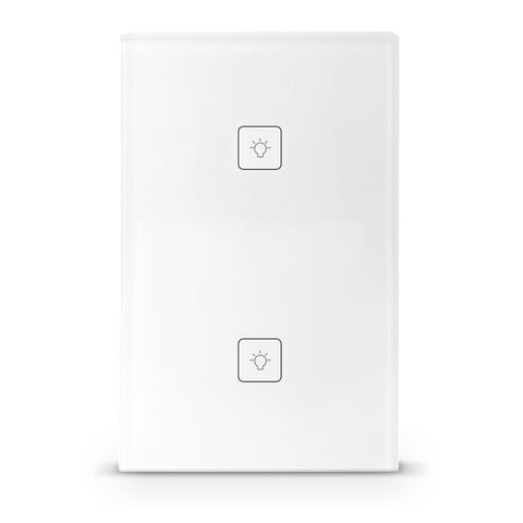 Interruptor de pared WiFi de 2 apagadores (LC-1266)