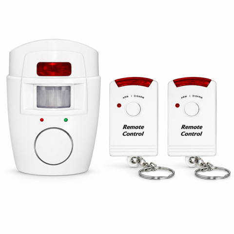 Alarma con Sensor de Movimiento de 105 dB y 2 Controles Remotos | LA-542