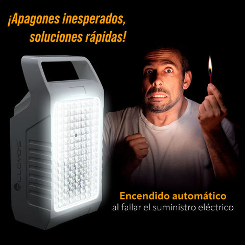 Lámpara de Emergencia de 120 LEDs con Power Bank (LP-346)