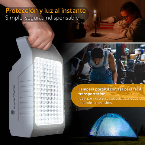 Lámpara de Emergencia de 120 LEDs con Power Bank (LP-346)