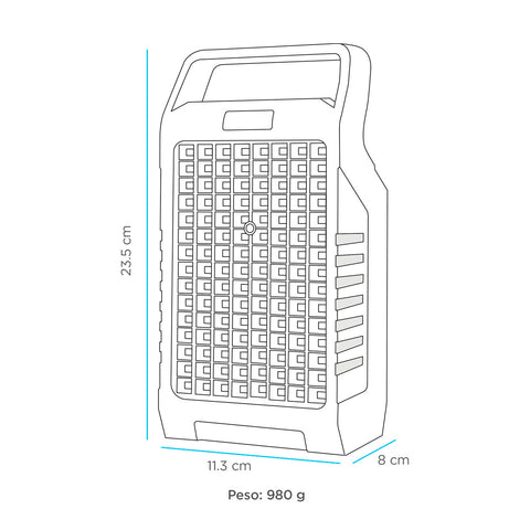 Lámpara de Emergencia de 120 LEDs con Power Bank (LP-346)