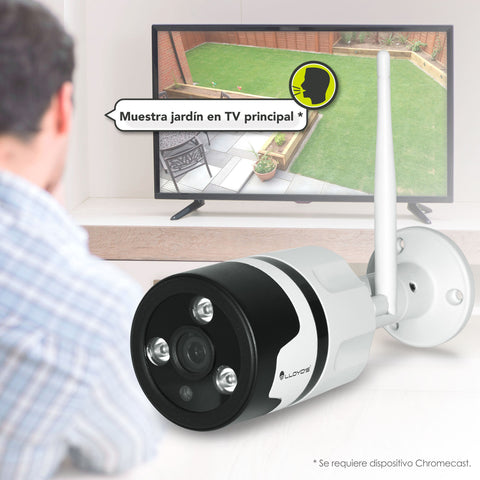 Cámara Inteligente para Exterior Full HD – WiFi y Ethernet (LC-1188-C)