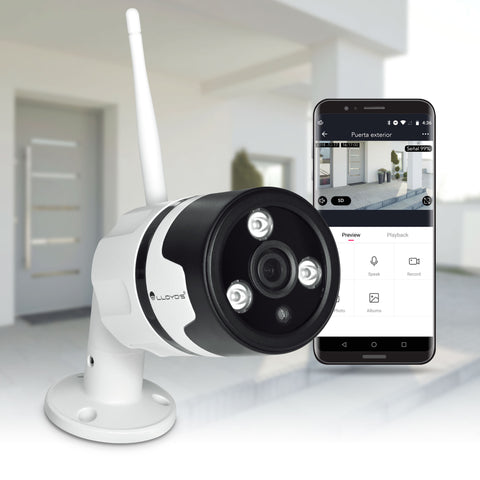 Cámara Inteligente para Exterior Full HD – WiFi y Ethernet (LC-1188-C)