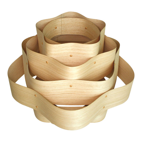 Luminario colgante con pantalla de madera (LP-4001), incluye 1 foco inteligente WiFi gratis