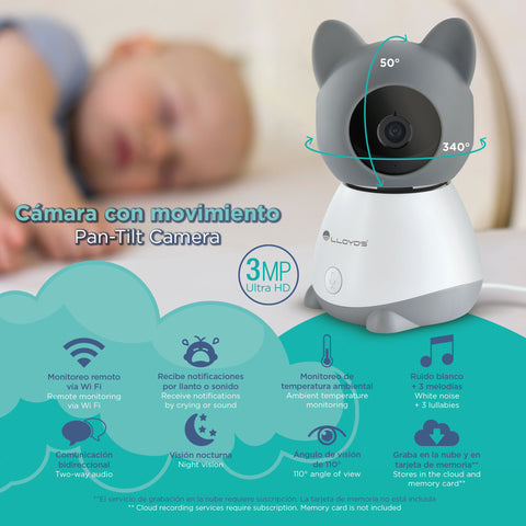 Cámara WiFi Inteligente con movimiento 3MP FHD (LC-1366CA)