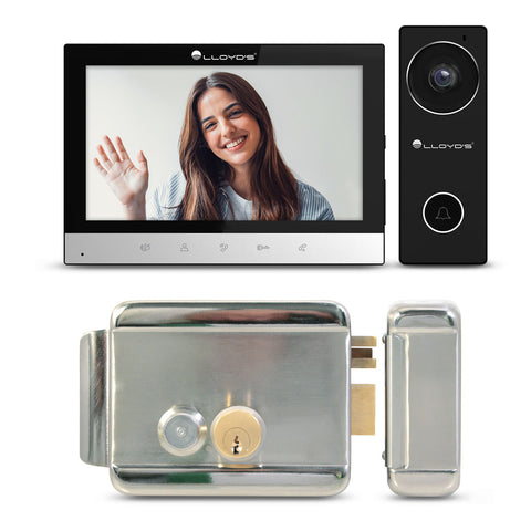 Video Interfón HD de 7" con Chapa Eléctrica Incluida (LC-1415)