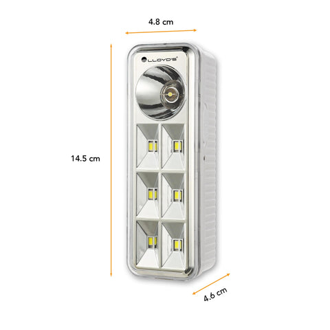 Set de 2 Lámparas de Emergencia con Linterna Integrada (LP-344)
