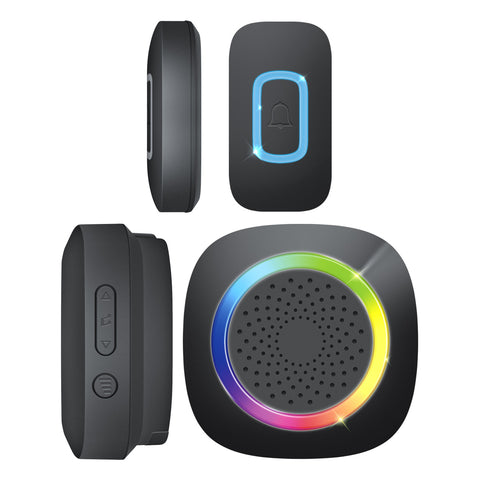 Timbre Inalámbrico Premium con Alerta Visual RGB (LT-738)