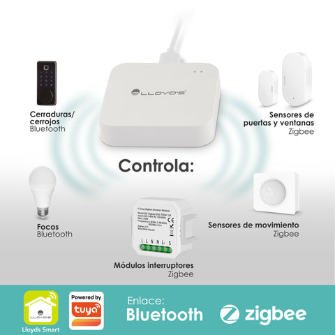 Lloyd's Puerta de Enlace (Gateway) Inteligente WiFi Zigbee + Bluetooth