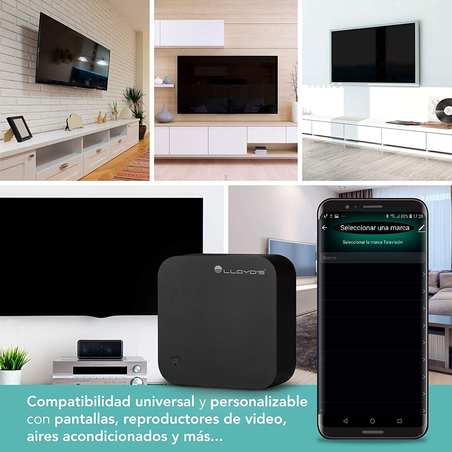 Mando infrarrojo inteligente Universal WiFi (LC-1212)– Lloyds Smart